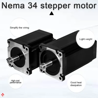 8N.m Stepping Motor 4.2A High Torque Hybid Nema 34 Stepper Motor with Aluminum Wire for Cnc Machine