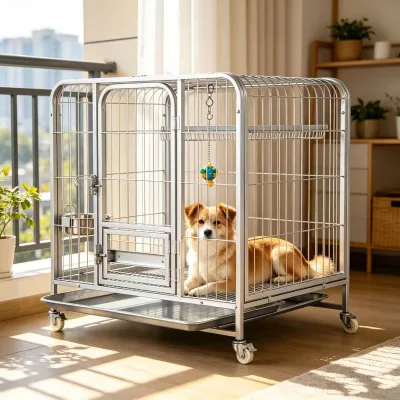 Best Seller New Arrival Thickened Metal Steel Dog Crate End Table Kennel Furniture Storage Top Small Dogs