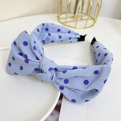 New Floral Print Hair Band Rabbit Ear Headbands for Women Boho Flower Knotted Hair Hoop Wide Bezel Head Bands Hair Accessories