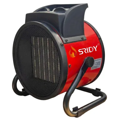 Round PTC Fan Heater,U_Shaped Bracket, Protective Safety Grill