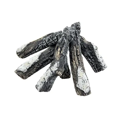 Electric Fireplace Log Insert Realistic Firewood Log Insert Ceramic Logs
