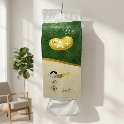 Premium Quality Factory Price Custom 2-5 Ply Hanging Facial Tissues Skin Friendly Bottom Pull Down Tissue