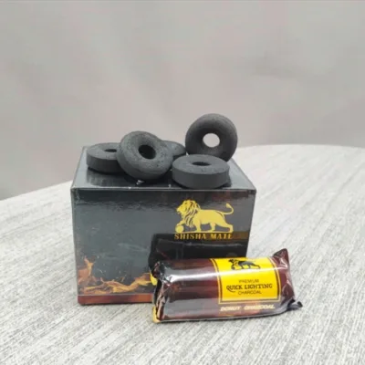 BAISEN Supply Hookah Accessories Smokeless Donuts Shape Easy Lit Hookah Charcoal