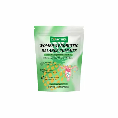Wholesale Womens Probiotic Balance Gummies with Pineapple Fruit Powder and Sodium Supports Immune Health Vitamin C Gummies