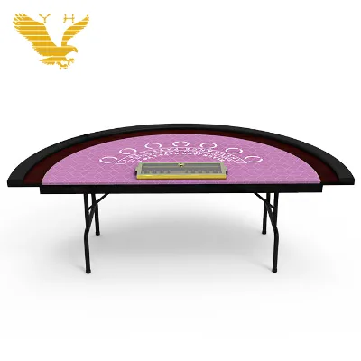 YH 2.2m Professional Quality Custom Design Blackjack Table With Folding Legs