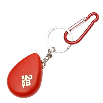 Wholesale 2M Mini Portable Stainless Steel Keychain Gift Ruler