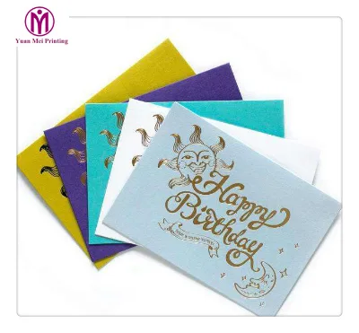 Custom A4 Size Embossed Handmade Recordable Display /thank You Paper Birthday/christmas/wedding Greeting Card Printing Christmas
