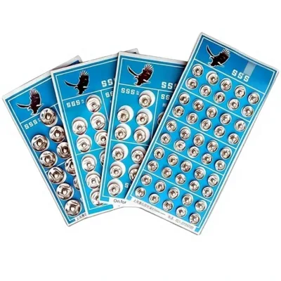 High-quality Metal Golden Eagle Lion Brand Snap Buttons Black White Four-Piece Male-Female Press Studs Cute European Style