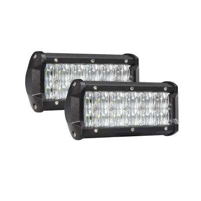 7 Inch 36w Off Road LED Light Bar 5D for Semi Truck - 3W C.ree LEDs - Strong Sliding Brackets - 4x4 Accessory 12 24 Volt Lights