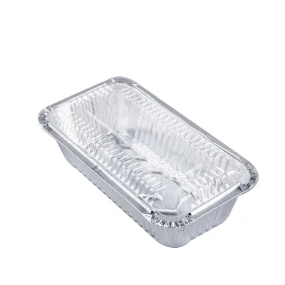 Disposable Mini Aluminum Foil Loaf Pans with Lids Small Rectangle Container for Baking Cakes Bread Meal Prep Food PP Plastic