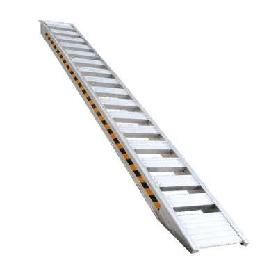 Heavy Duty Truck Access Aluminum Ramp CE ISO Approved 6Ton Custom 4m Silver Anti Slip Truck Loading Ramp Factory OEM