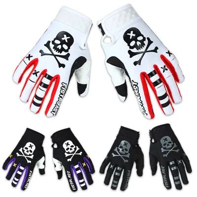 2025 Polyester Non-Slip Full Finger Motorcycle Gloves Lace-Up Closure Unisex for Dirt Bike Motocross ATV Off-Road Summer