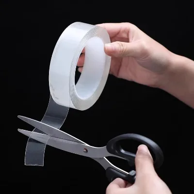 Custom Durable Waterproof Double Sided Acrylic Foam Tape Clear Double Sided Acrylic Foam Nano Tape for Bathroom Bonding