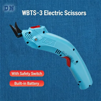 DN-WBTS3-01 Leather Carpet Cutting Tool Handheld Shears Rechargeable Dual-Battery Electric Fabric Scissors for Sewing Machines