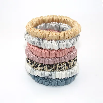 19momme Silk Hairband 100% Silk Head Accessory Mulberry Silk Small Hairband Scrunchy Hair Accessories