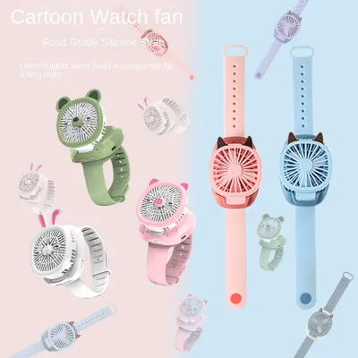 2024 New USB Rechargeable Desktop Mini Handheld Fan Cartoon Design Cooling Gift for Children for Car & Table/Box Installation