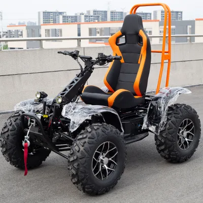25 Inch Big Wheel Electric Scooter 6000W 4WD 50Ah Battery High Torque Outdoor Mobility Scooter Climbing 35 Degree