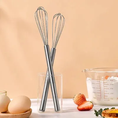 Hand Cream Metal Whisk Stainless Steel Lightweight Reusable Utensil for Egg Beating Cream Whipping Home Daily Cooking Needs