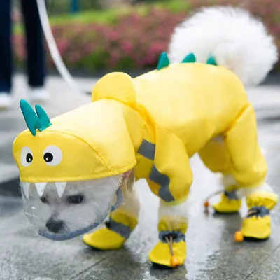 Promotional Various Durable Using Portable Pet Raincoat Stylish Pet Raincoat