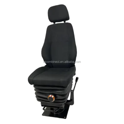 Luxury Truck Driver Seat ISRI6000/517 Mechanical Suspension Seat High Quality Vehicle Parts Black Leather Driver Seat Supplier