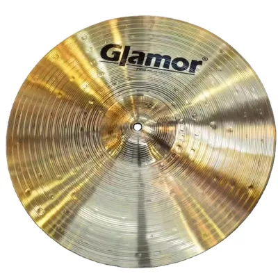 Golden 14-Inch Drum Cymbal Brass Alloy Crash Percussion Accessories Drum Kit Gong & Cymbals Set