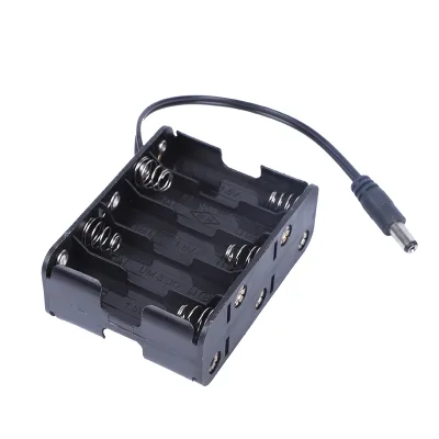 Factory Direct Sales 10AA Back to Back Bbox Battery Box/Holder/Case With DC Pin