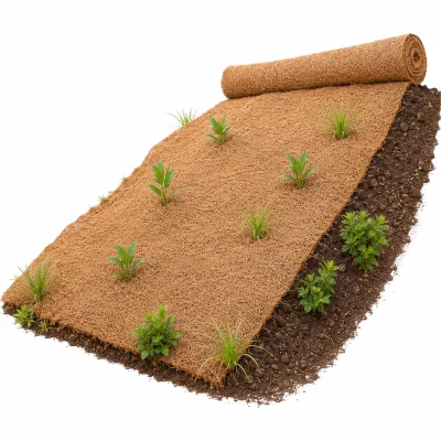 Reversible Fast Supply Thick Coconut Fiber Mat With Non Slip Backing