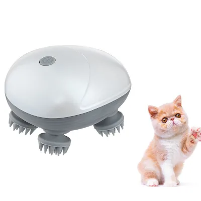 New Pet Head Massager USB Rechargeable Smart Waterproof Massage Tool for Dogs Cats Pet Supplies