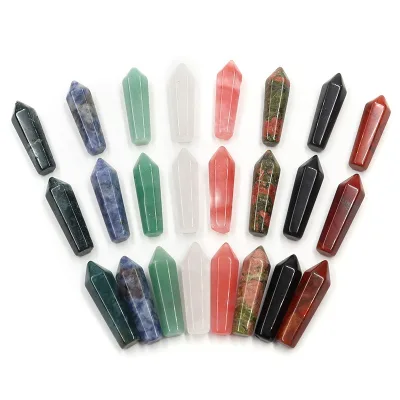 Natural Reiki Crystal Healing Stone Folk Crafts Fengshui Quartz Tower Rose Quartz Crystal Tower Point Wholesale