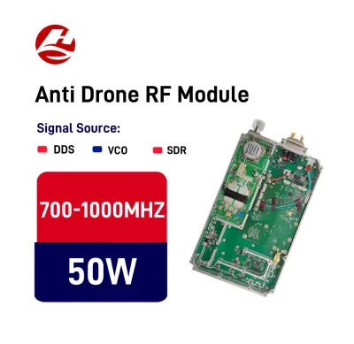 50w 700-1000MHZ DDS /SDR/VCO Amplifier GaN Module Uav Anti Fpv Module Drone Jammer RF Module