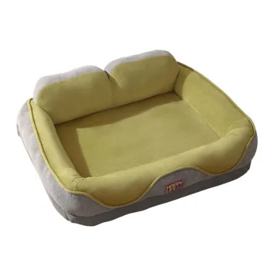 Wholesale All-Season Dog & Cat Bed with Thickened Backrest Pillow | Orthopedic Corduroy Pet Nest | Washable Cozy Pet Sofa Bed