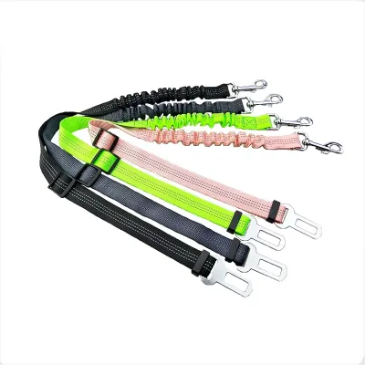 Wholesale Pugga Adjustable Elastic Bungee Pet Safe Belt, Reflective Dog Car Seatbelt