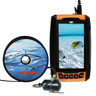 LUCKY Underwater Camera Fish Locator Finder 120deg Wide Angle 20M Cable Length 4 IR LED 4.3" Display Video Photo Capture