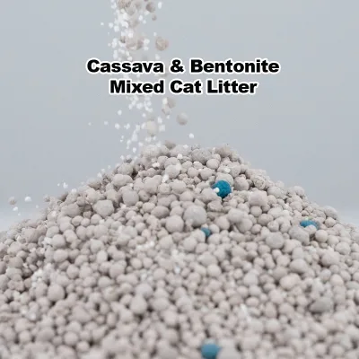 Mineral Plant Fused Cat Litter 60% Bentonite 40% Cassava Non Crumbling Clumps Odor Control Highly Absorbent OEM ODM Supply