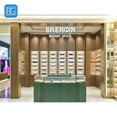 Factory Direct Retail Shop Aluminum Display Shelving Retail Design Service Glasses Shop