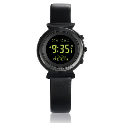 One-stop Original Muslim Prayer Lady Digital Alharameen Watch with Automatic Qibla Compass
