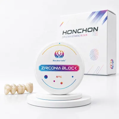 Preshaded Zirconia Blocks for Dental Lab Ceramic Disc STC 98mm Dental Zirconia Puck