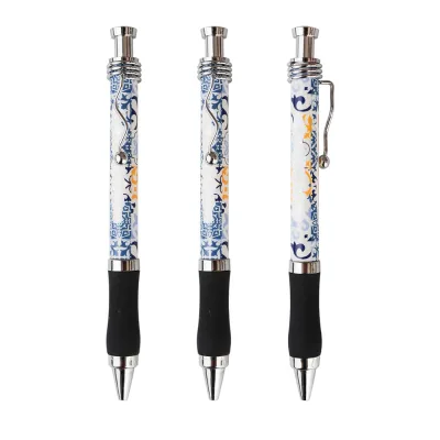 GemFully Most Popular Products in America Cello Gripper Ball Pen Primary School Supplies Novel Pens With Heat Transfer Printing