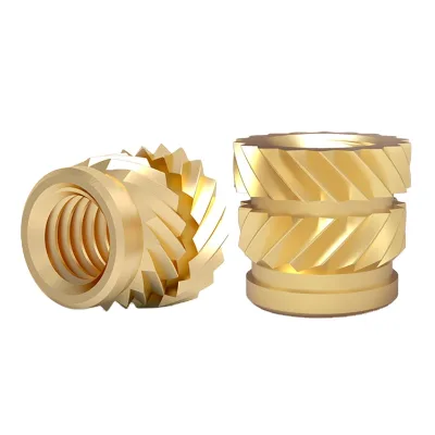 Hot Selling Brass Inert Nut Knurled Copper Round Head Heat Staking Nut for Medical Engineering