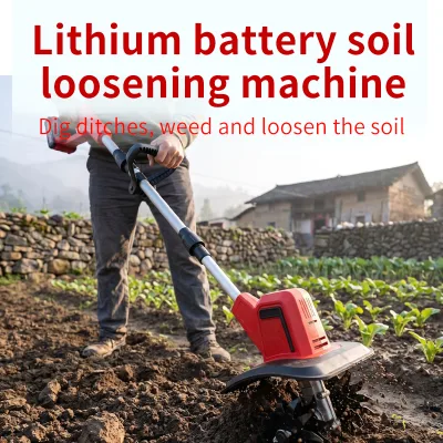 SENGXIN SX-818A Handheld Electric Rotary Tiller 4.0Ah Lithium Battery Metal Construction PTFE Coated Anti-Slip Grip Cultivator