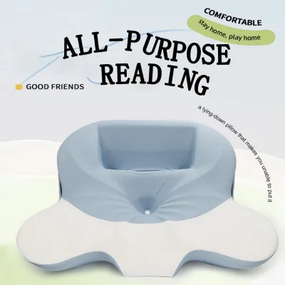 OEM ODM Ergonomic Slow Rebound Memory Foam Reading Pillow, Cool Touch Removable Cover Custom Color Pillow for Reading Lying