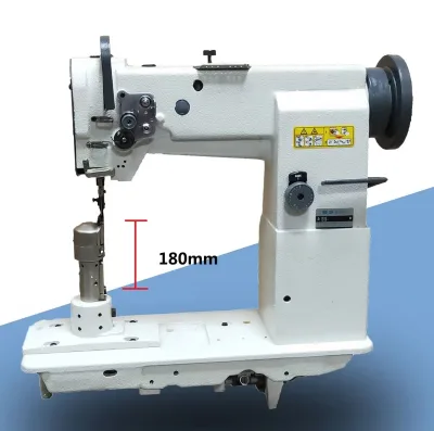 Highly Qualified DS-8365 Single Needle Post Bed LockStitch Sewing Machine With Triple Transport Feed Driven Roller Presser