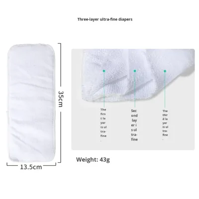 Factory Wholesale Breathable Skin-Friendly Reusable Baby Washable Microfiber Diapers