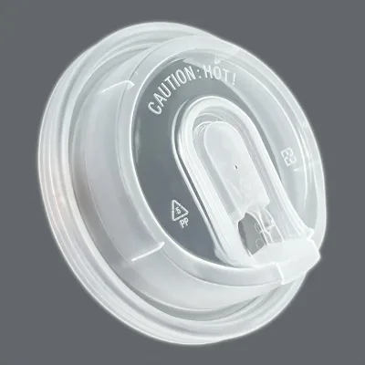 White/Black/Clear Disposable Polystyrene PP Plastic Lid Cover for Paper Cups U Shape Match Cup