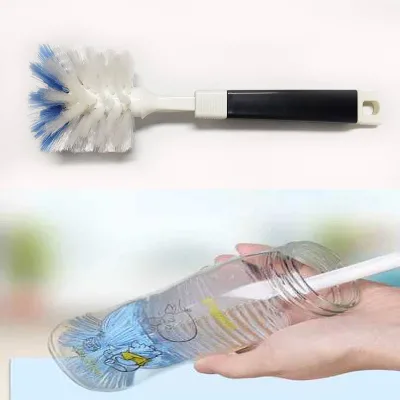 Long Handle PP Wire Milk Bottle Cleaning Brush 360 Degree Rotating Cleaning Brush