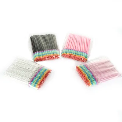 Best Selling Private Logo Diamond Eyelashes Mascara Brush Disposable Lash Extension Brushes Mascara Wands Spoolie Brush