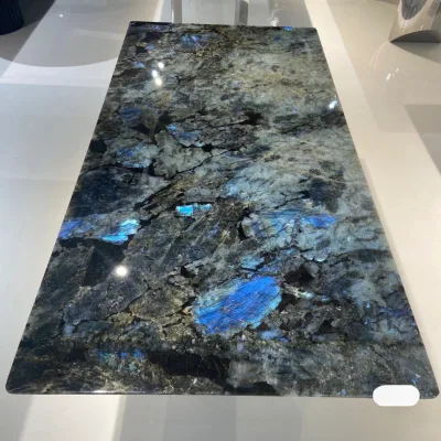 Blue Jadeite Marble Slab for Hotel Villa Table Countertop
