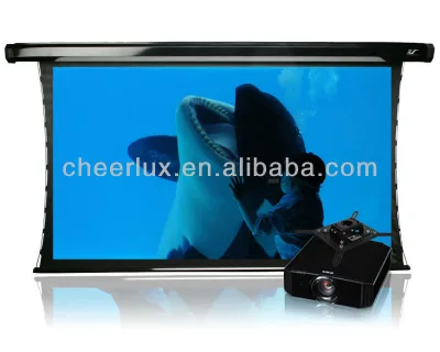 120" 16:9 Motorized Projector Screen with Remote Control