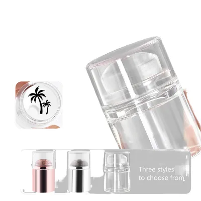 Nail Art Small Nose Stamp Soft Silicone Round Salon Transparent Manicure DIY Nail Stamper