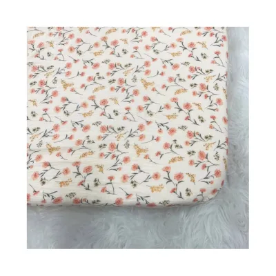 Organic Cotton Muslin Extra Cozy Soft Breathable Fitted Baby Bed Sheet